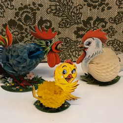 TUPP, HÖNA, KYCKLING, papper, Danmark, 1900-talets mitt.