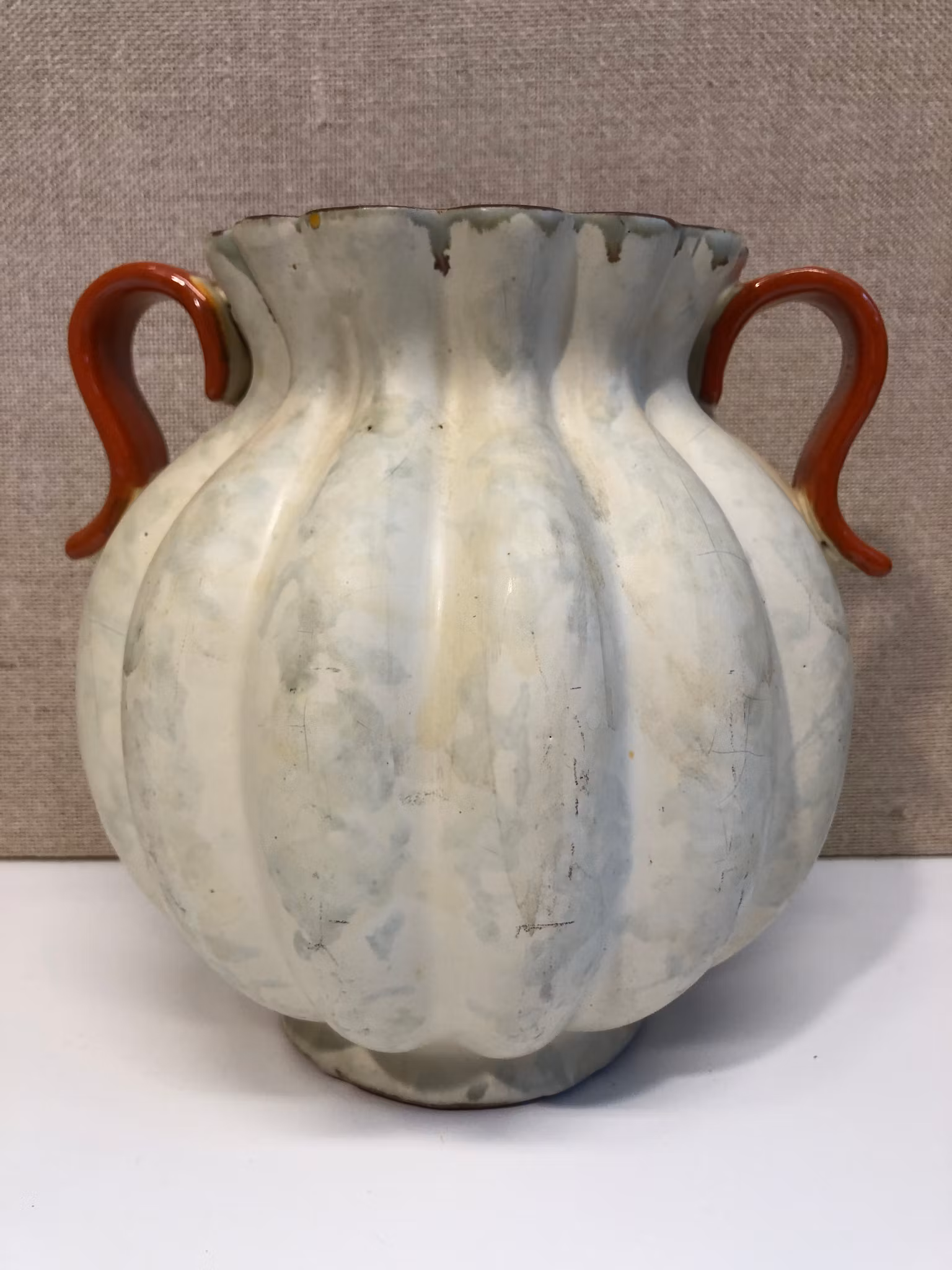 ANNA-LISA THOMSON, hänkelvas keramik, Ekeby, 1930/40-tal.