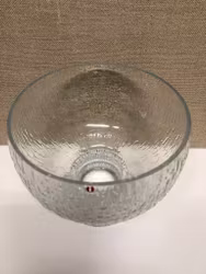 TIMO SARPANEVA. Bowl, glass, "Kekkerit", Iittala.