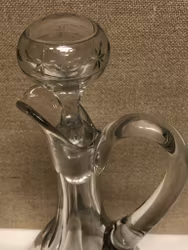 CARAFF, glass, early 20th century.