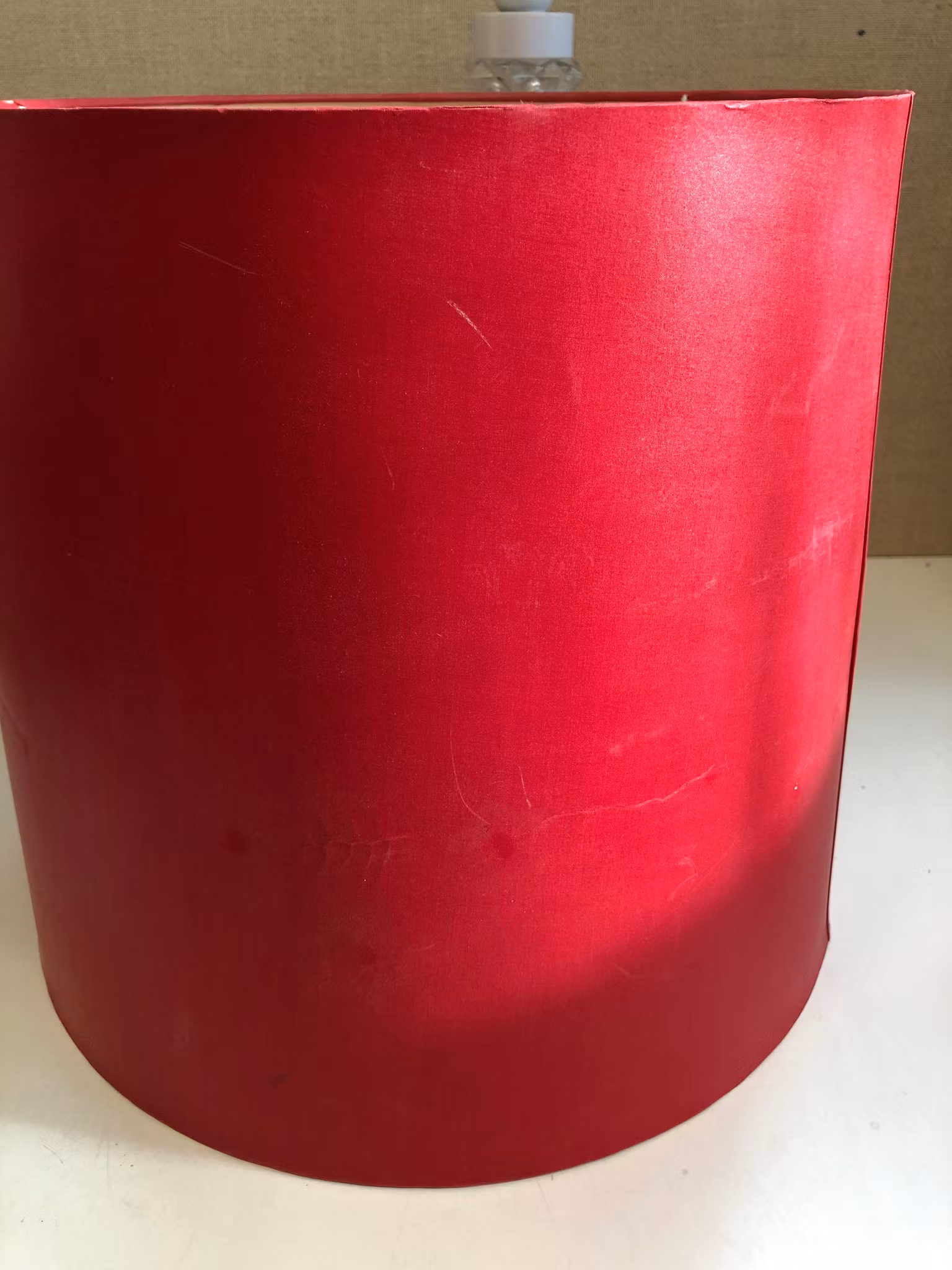 BORDSLAMPA, glas, 1960/70-tal.