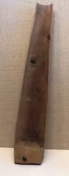 WOODEN GUTTER, hardwood, peasant, dated 1841.