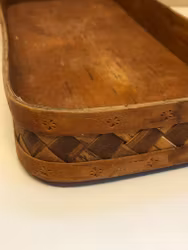 TRAY/BREAD DISH, birch, 1983.