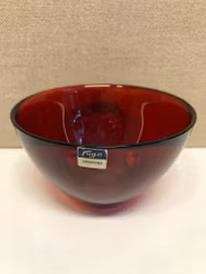 SVEN PALMQVIST. Bowl, glass, "Fuga", Orrefors, second half of the 20th century.