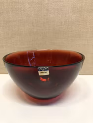 SVEN PALMQVIST. Skål, glas, "Fuga", Orrefors, 1900-talets andra hälft.