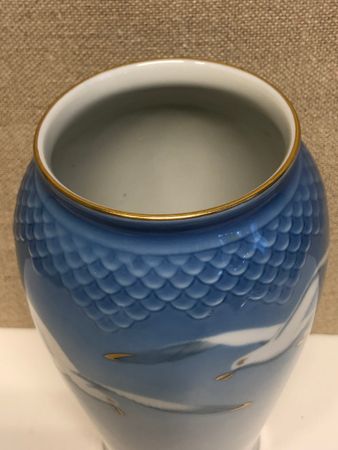 VASE, porcelain, "The Seagull" Bing & Grondahl, Denmark.