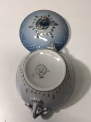SOCKERSKÅL, porslin, "Måsen", Fanny Garde, Bing & Gröndahl, Danmark.
