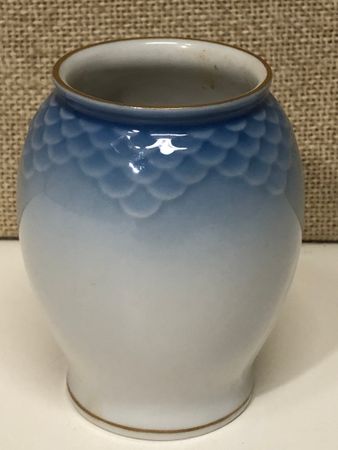 VASE, porcelain, "The Seagull", Fanny Garde, Bing & Grondahl, Denmark.