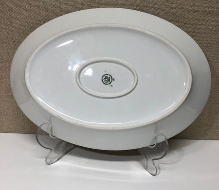 PLATTER, porcelain, "The Seagull", Fanny Garde, Bing & Gröndahl, Denmark.