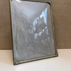 PHOTO FRAME, metal/glass, 1960s.