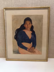 NILS DARDEL. Print, young Mexican, signed in print.