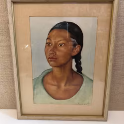 NILS DARDEL. Print, young Mexican, signed in print.