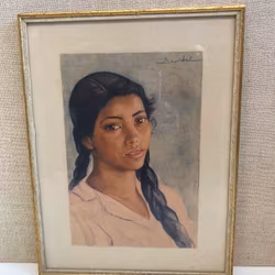 NILS DARDEL. Tryck, ung mexikanska, signerad i tryck.