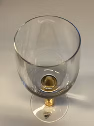 GUNNAR CYREN, Rödvinsglas, " Nobel", Orrefors.