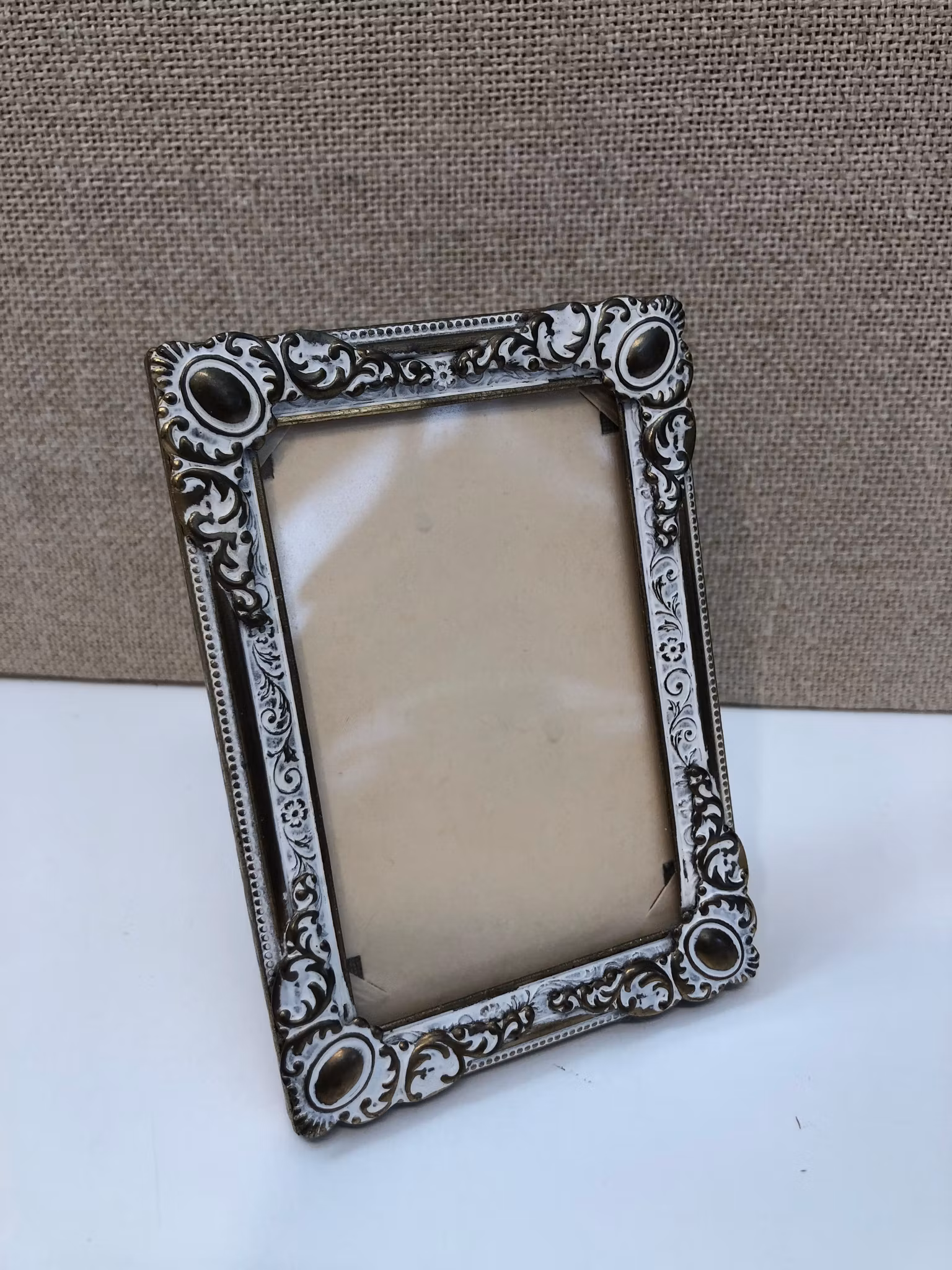 PHOTO FRAME, metal/glass, 1960s.