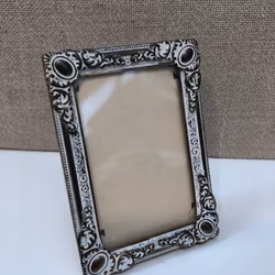 PHOTO FRAME, metal/glass, 1960s.