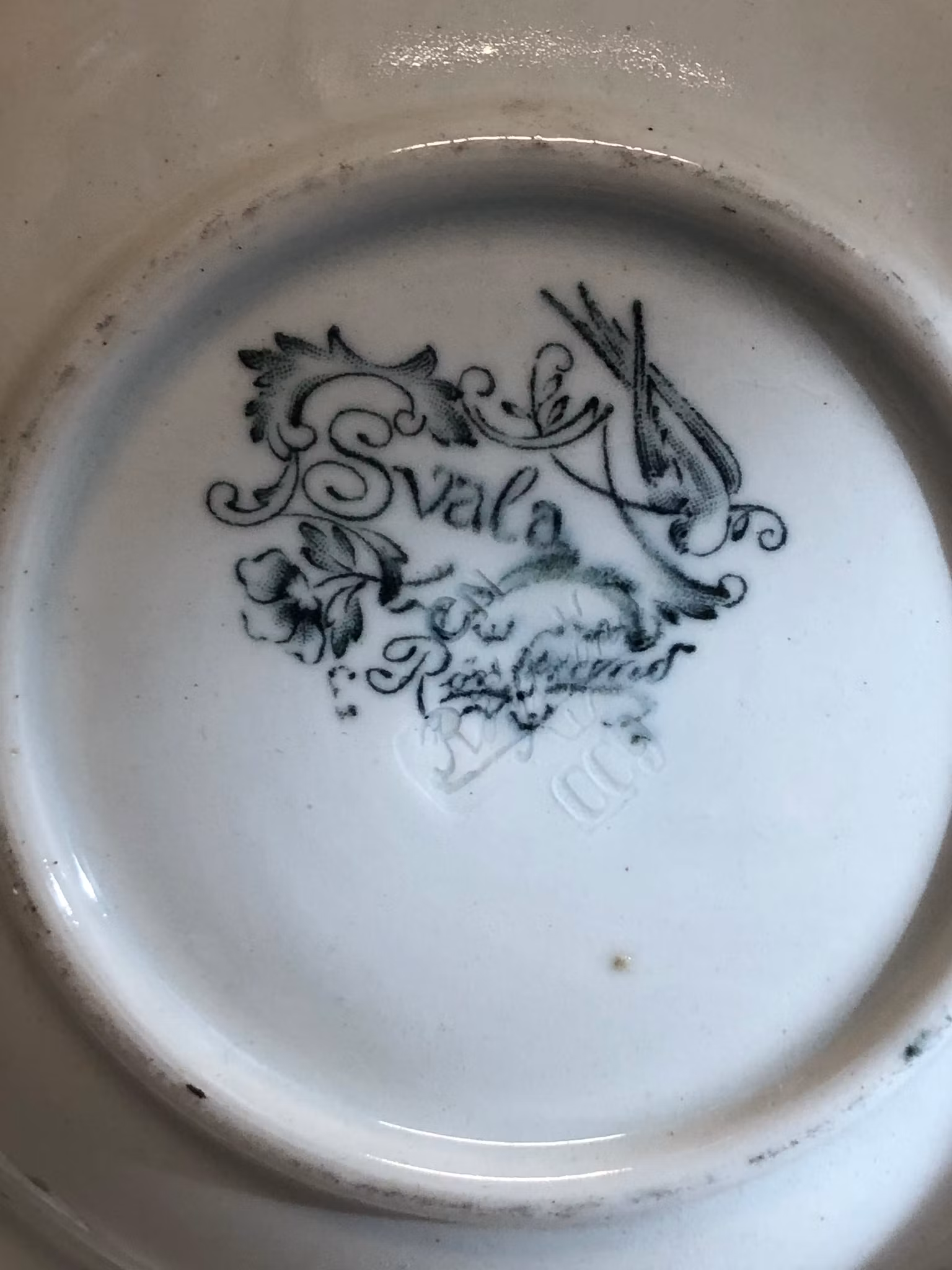 SKÅL, porslin, "Svalan", Rörstrand, 1900-talets första del.