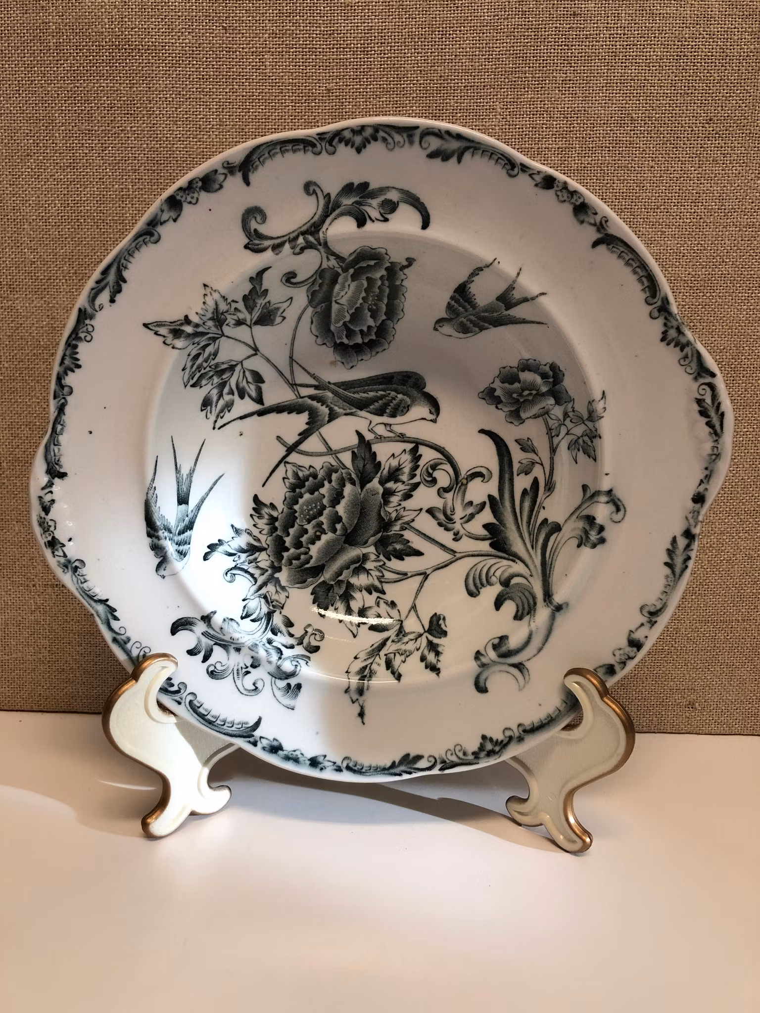 SKÅL, porslin, "Svalan", Rörstrand, 1900-talets första del.