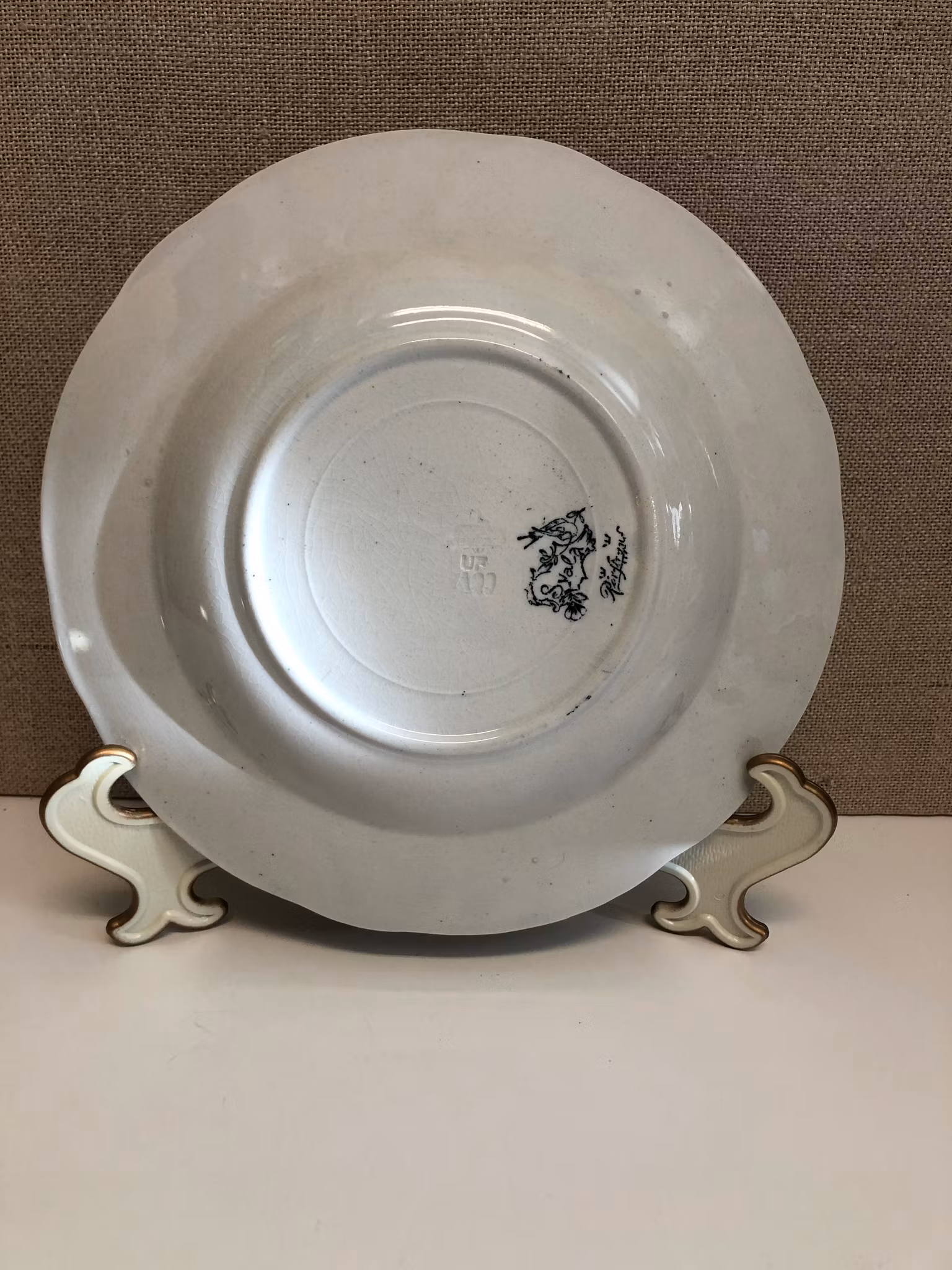 DJUPTALLRIK, porslin, "Svalan", Rörstrand, 1900-talets första del.