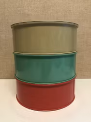 KAKBURKAR, "Triett" 3 delar, plåt, 1950/60-tal.