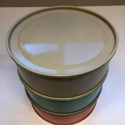 KAKBURKAR, "Triett" 3 delar, plåt, 1950/60-tal.