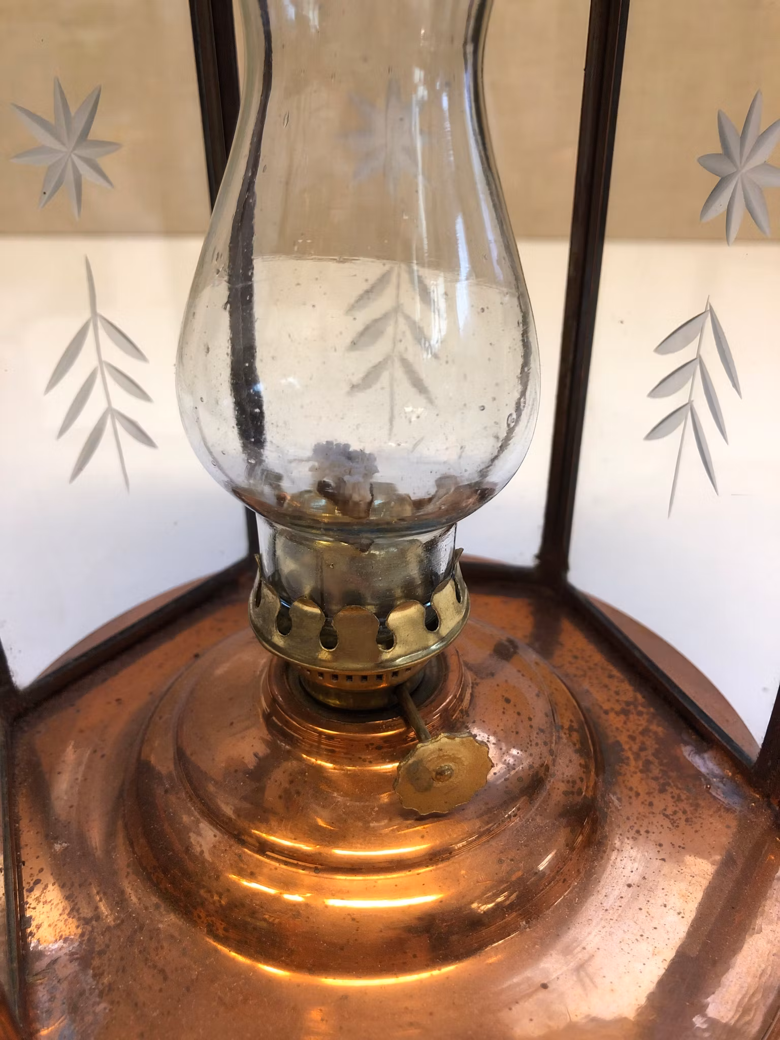 LJUSLYKTA, koppar/glas, 1900-talets andras hälft.