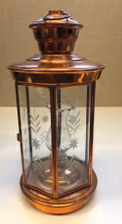 LJUSLYKTA, koppar/glas, 1900-talets andras hälft.