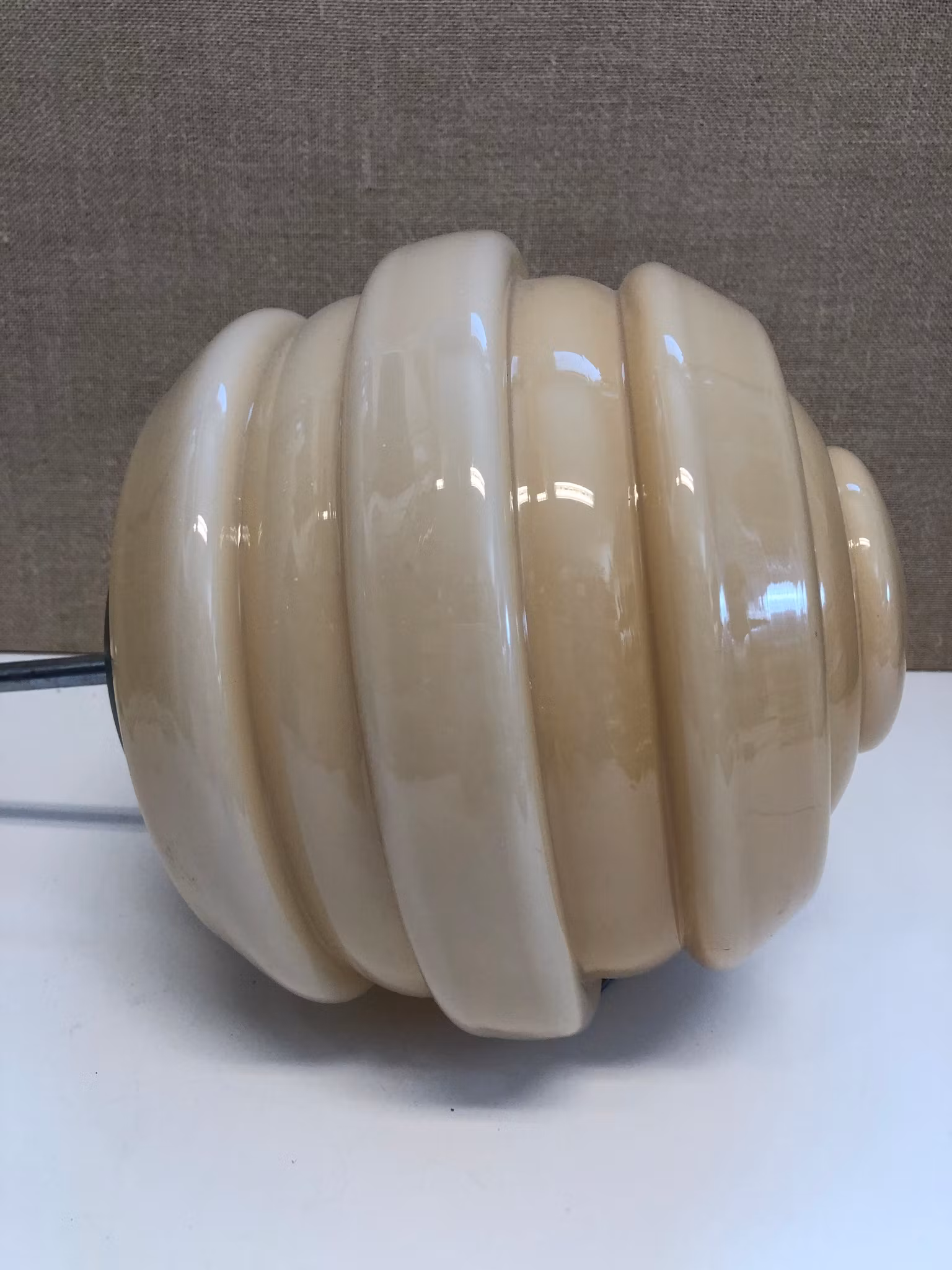 TAKLAMPA, metall/glas, Art Deco, 1920/30-tal.