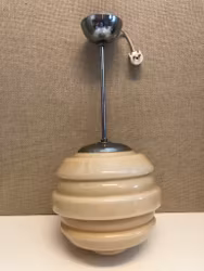TAKLAMPA, metall/glas, Art Deco, 1920/30-tal.
