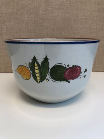 SALAD BOWL, "Pernille series" porcelain, Knabstrup, Denmark, second half of the 20th century.