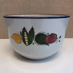 SALAD BOWL, "Pernille series" porcelain, Knabstrup, Denmark, second half of the 20th century.