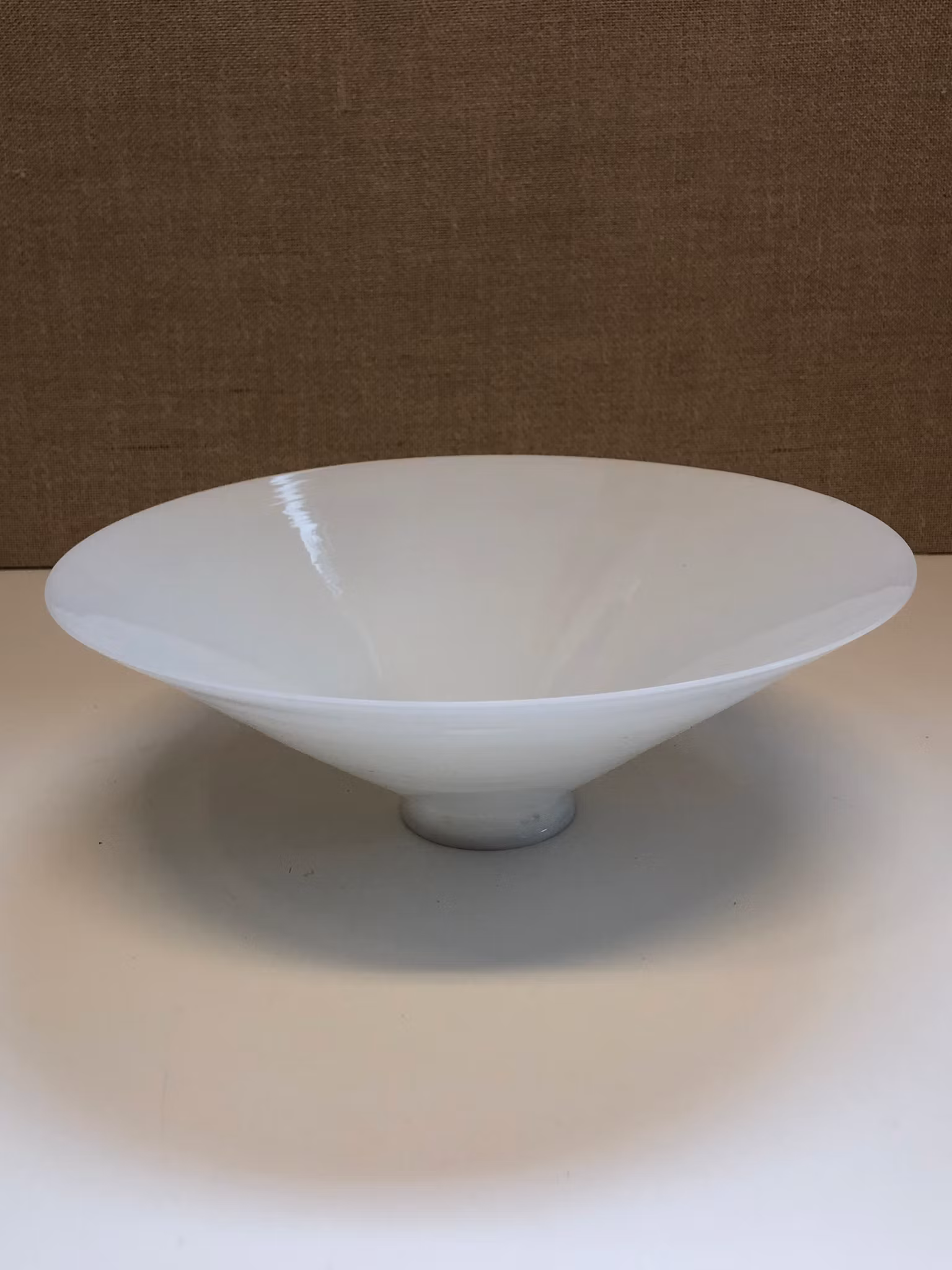 LAMPKUPA, glas, "Skomakarlampa, 1900-talets första hälft.