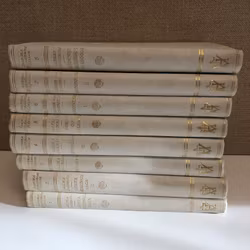 BOKBAND, 8 st. Svenska Litteraturens Pärlor, Åhlen & Holms boktryckeri, 1928.