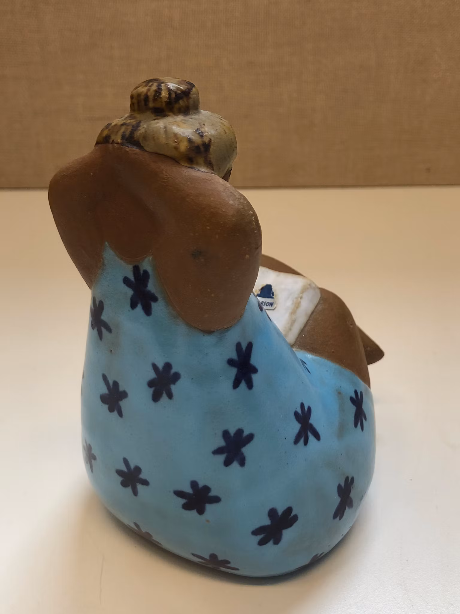 LISA LARSON. Figurin, stengods, "Emma", Gustavsberg.