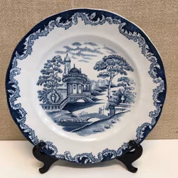 APPETIZER PLATE, porcelain, "Bengali blue", Rörstrand.