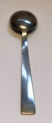 FOLKE AHRSTRÖM. Matsked, rostfritt stål, " Thebe", Gense, Sweden.