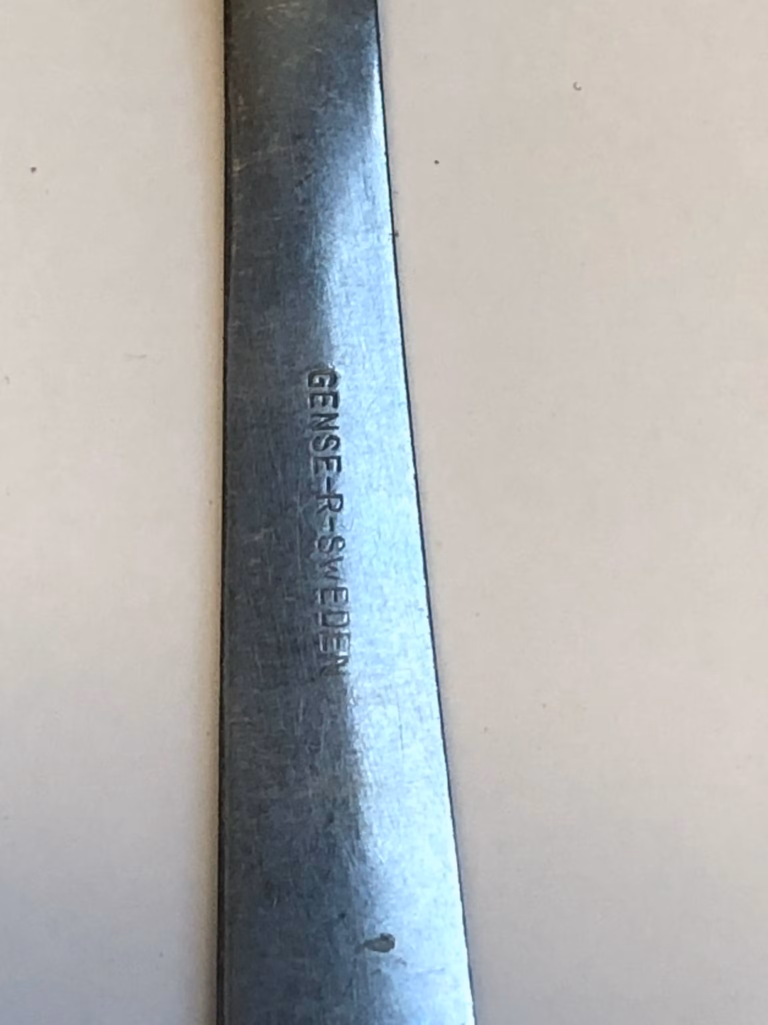 FOLKE AHRSTRÖM. Matsked, rostfritt stål, " Thebe", Gense, Sweden.