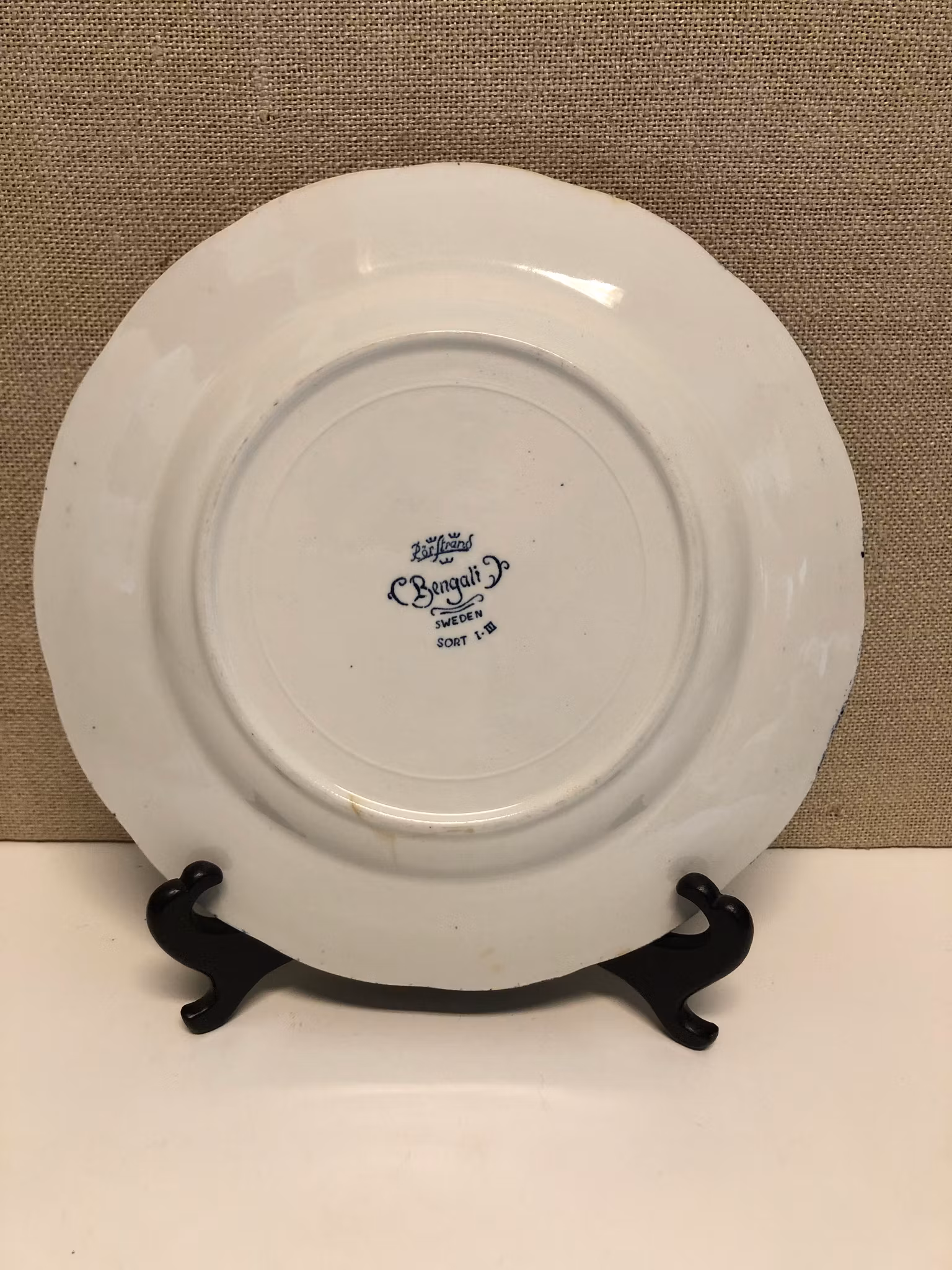 FÖRRÄTTSTALLRIK, porslin, "Bengali blå", Rörstrand.