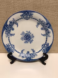 FÖRRÄTTSTALLRIK, flintgods, "Ulrika blå", Rörstrand.