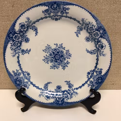 FÖRRÄTTSTALLRIK, flintgods, "Ulrika blå", Rörstrand.