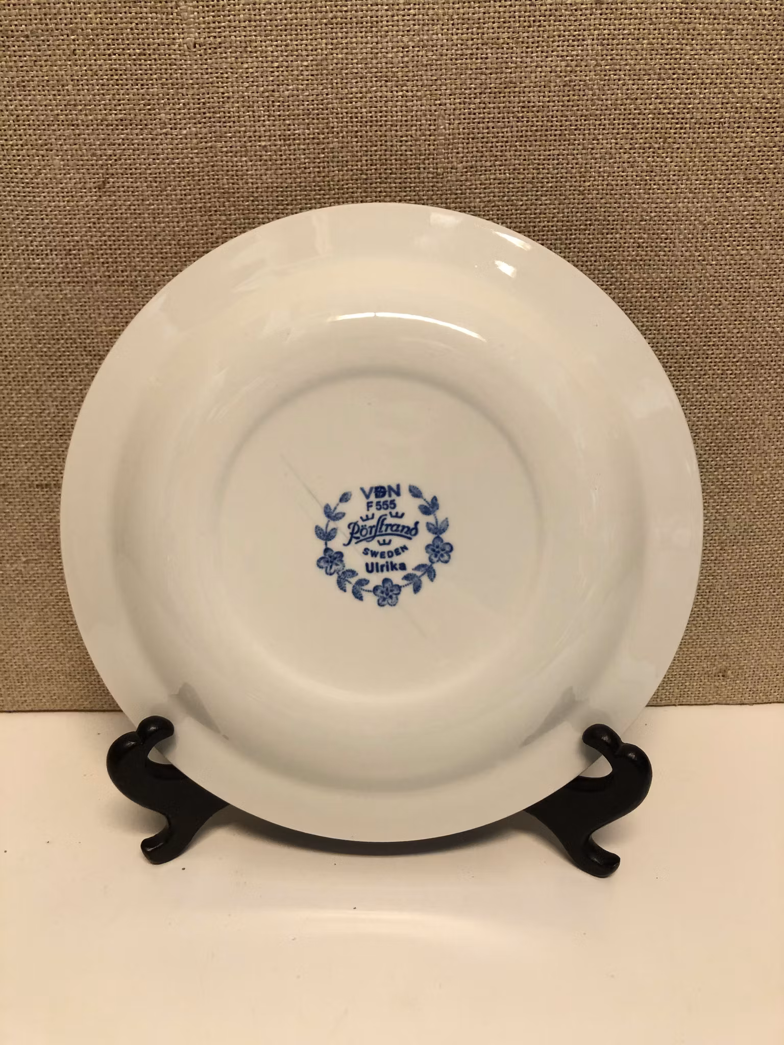 FÖRRÄTTSTALLRIK, flintgods, "Ulrika blå", Rörstrand.