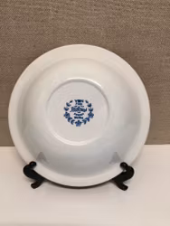 DJUPTALLRIK, flintgods, "Ulrika blå", Rörstrand.