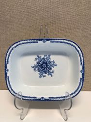 UPPLÄGGNINGSFAT, flintgods, "Ulrika blå", Rörstrand.