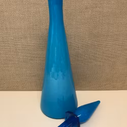 KARAFF, glas, troligen Empoli, Italien, 1900-talets mitt.