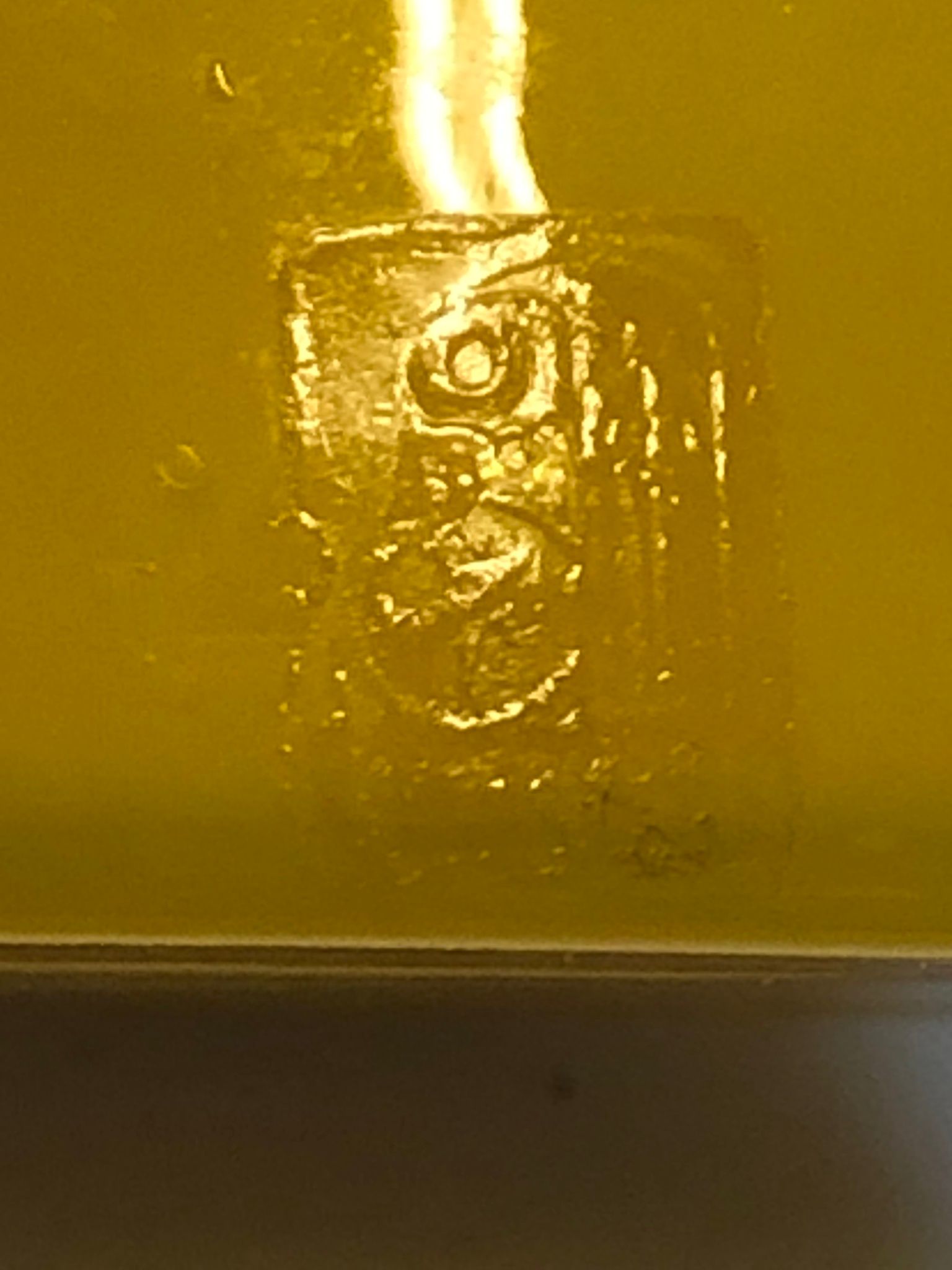 P.O. STRÖM. Vas, glas, Alsterfors, signerad.