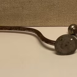 CLOTHES HOOK, metal, wall model, early 20th century.