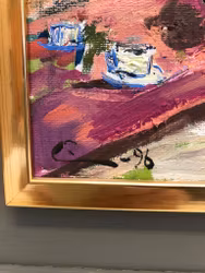 INGRID ROMAN. Autumn beauty, oil on canvas, signed, 1980.