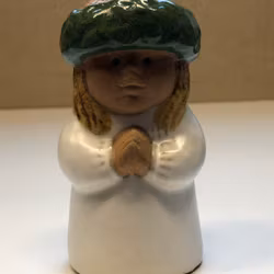 LISA LARSON. Figurin, stengods, "Lucia", Rörstrand, 1979-Nutid