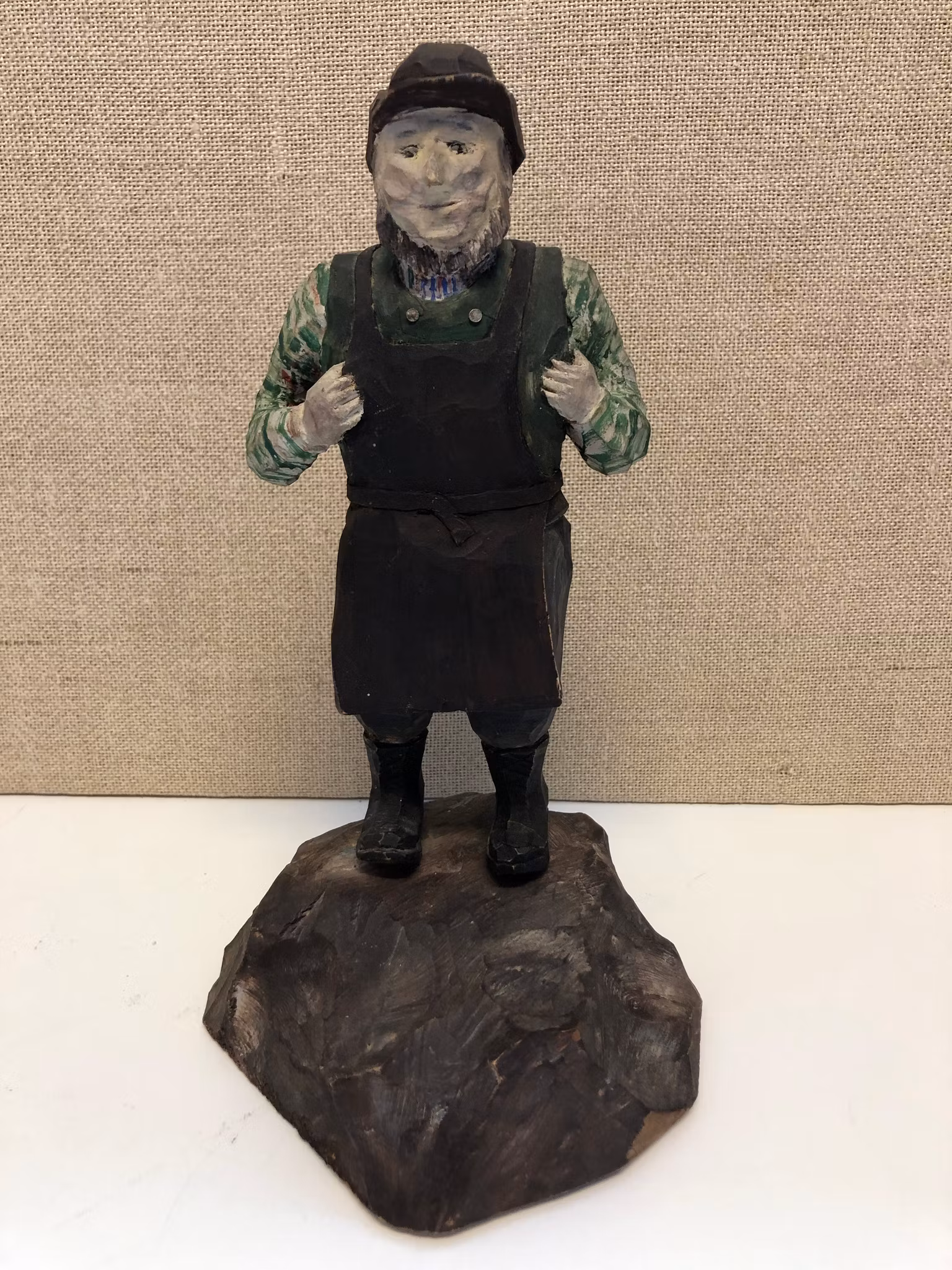 SKULPTUR, trä, smed, daterad 1920.
