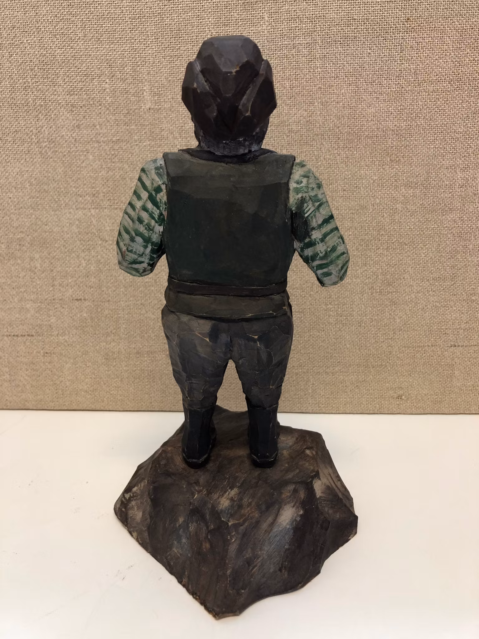 SKULPTUR, trä, smed, daterad 1920.